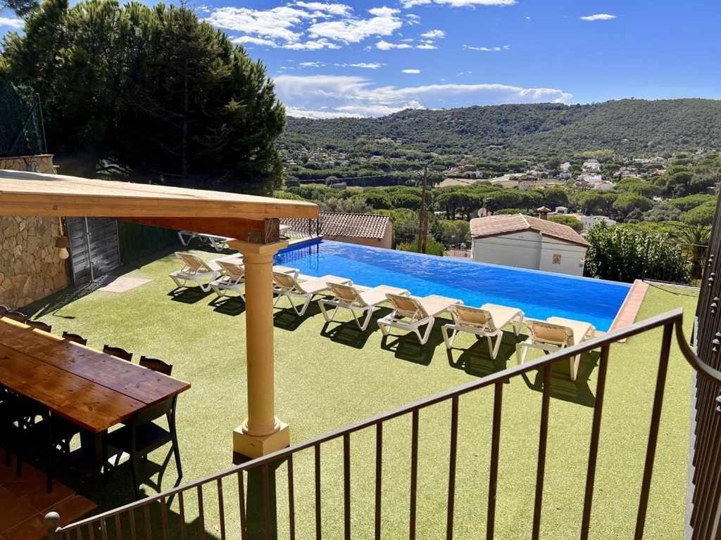 Willa Casa Mas Ambros Con Piscina Desbordante Calonge  Zewnętrze zdjęcie